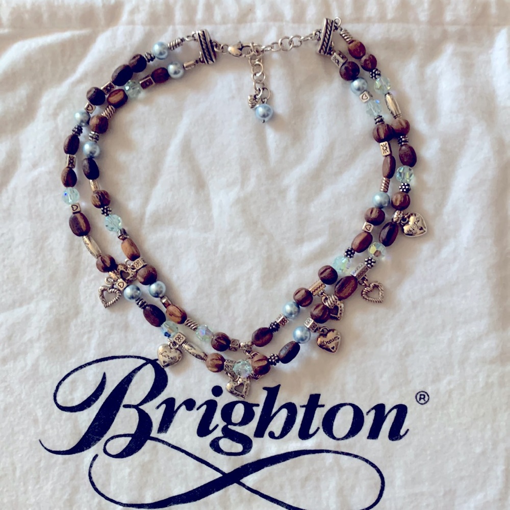 Classic Brighton double strand drop necklace